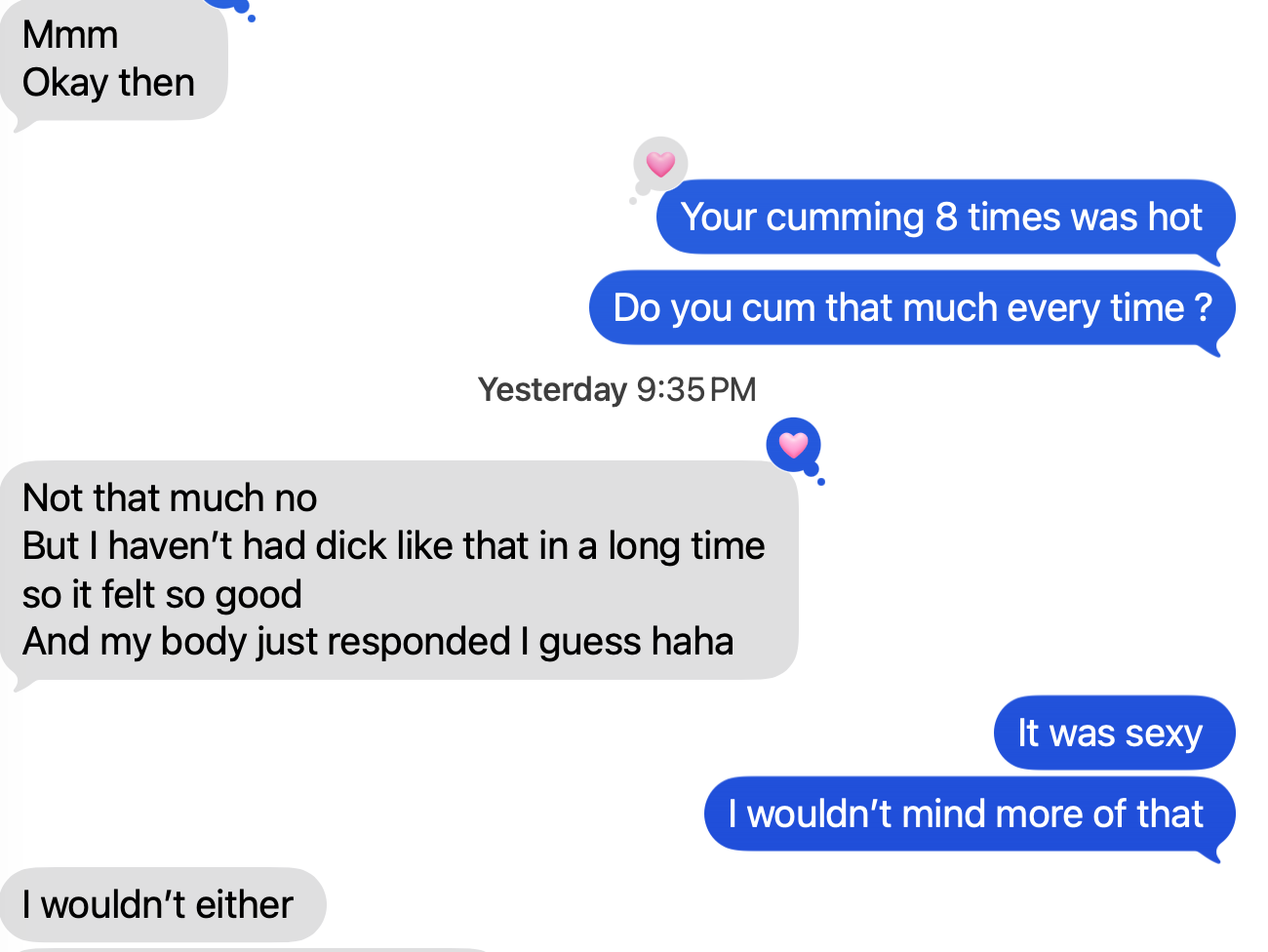 Private message review praising The Testicle King