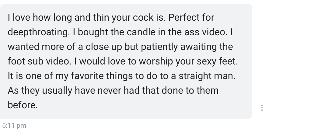 Fan review praising The Testicle King